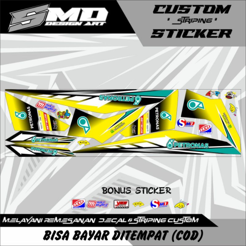 STRIPING PETRONAS BEAT FI STICKER BEAT FI PETRONAS STRIPING BEAT FI