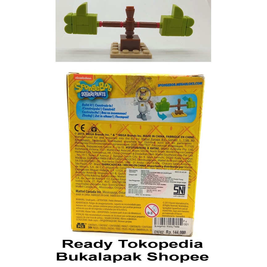 Mega Bloks Sandy Wacky Pack Spongebob BIB