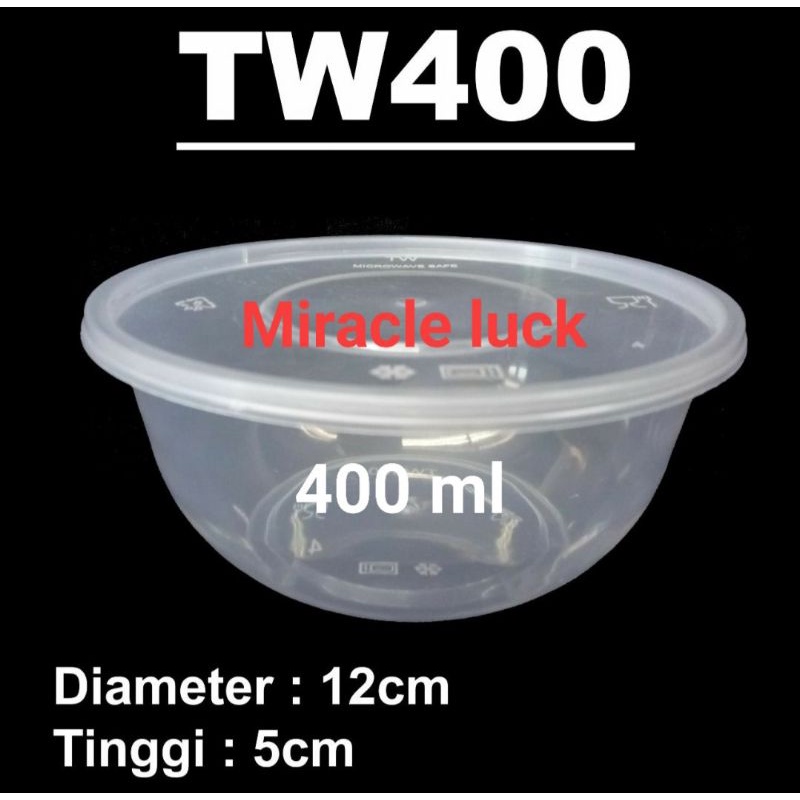 kotak makan plastik microwave/foodcontainer/twinwall 400ml