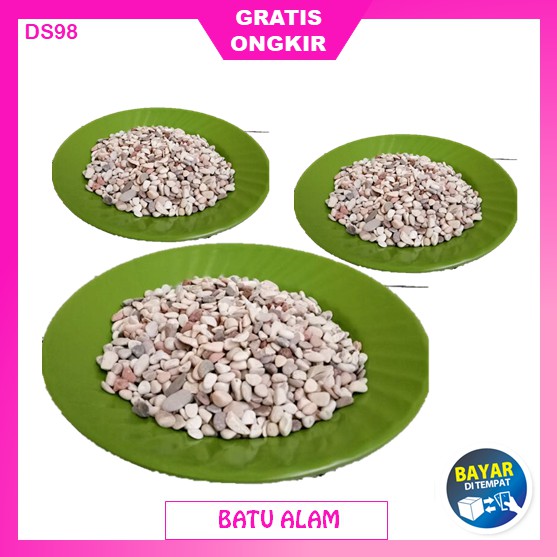 Batu Hias Hiasan Alam Kali Tanaman Taman Vas Pot Bunga Serbaguna