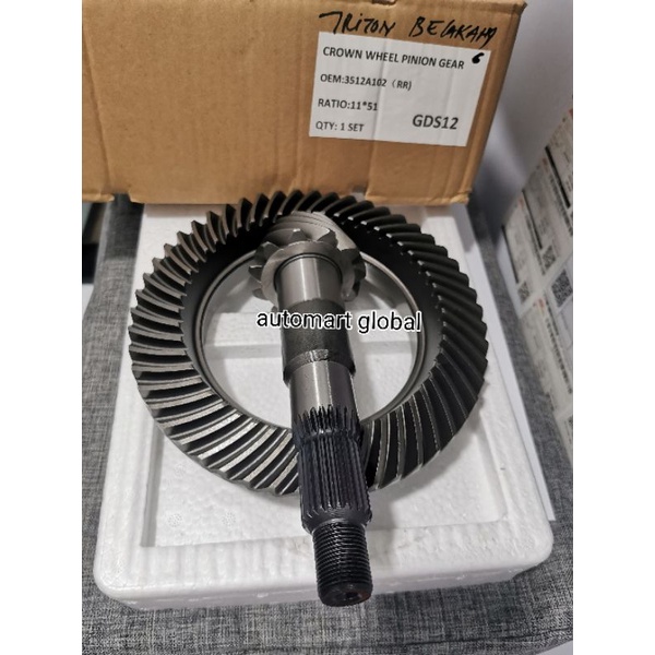 Gear set belakang triton 2.8 11x51 3512a102