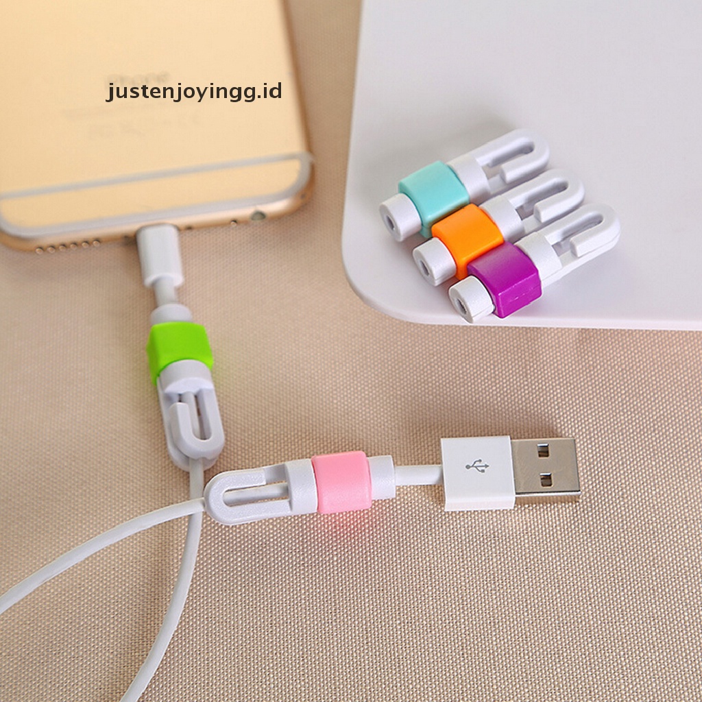 // justenjoyingg.id // 2 Pcs Data Line Protection Anti Breaking Protective Sleeve For Earphone Line ~