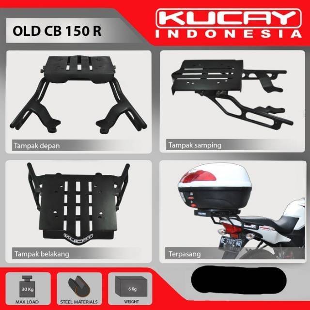 FASHION AKSESORIS MOTOR DUDUKAN BOX BREKET BRACKET GESER KUCAY CB 150 R OLD CB LAMA
