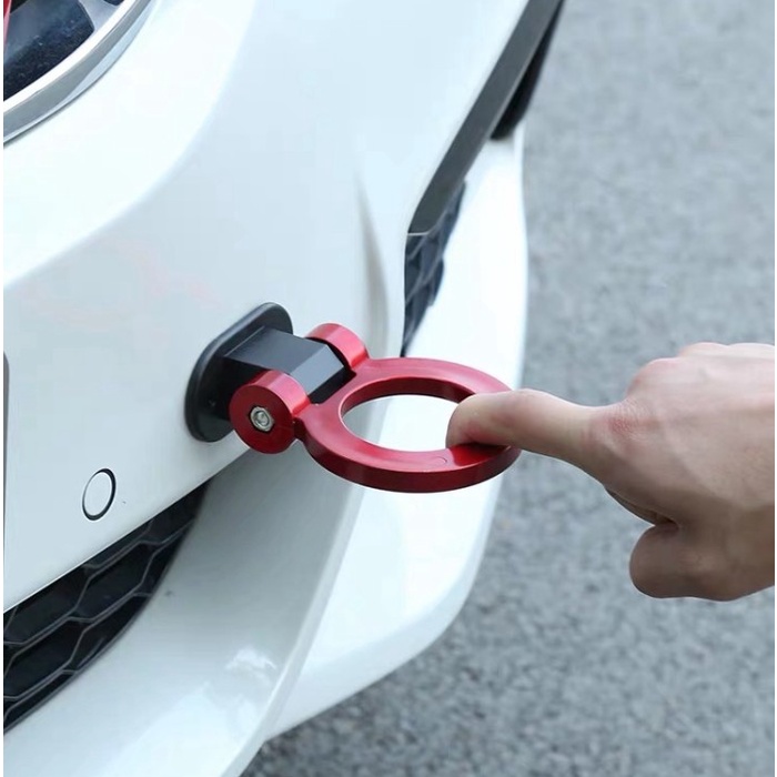 Tutup Bemper Towing Variasi Bulat Model Racing Tempel Universal Mobil