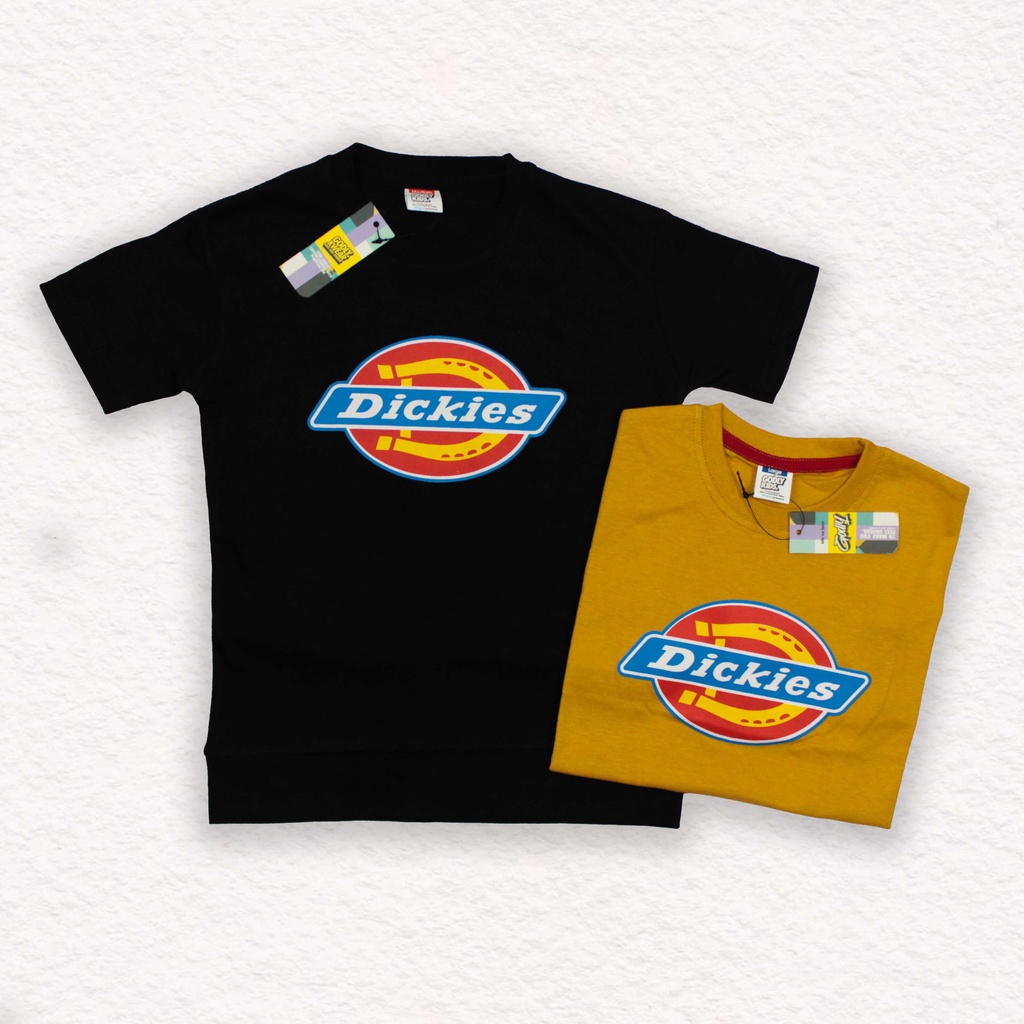 KAOS DISTRO ANAK DICKIES USIA1-12 TH / TERLARIS/ TERMURAH / MOTIF DEPAN GODLYKIDS