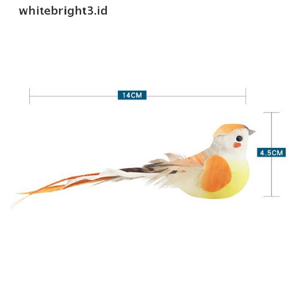 (whitebright3.id) Set Ornamen Burung Layang-Layang Imitasi mini Untuk Dekorasi Rumah / Taman