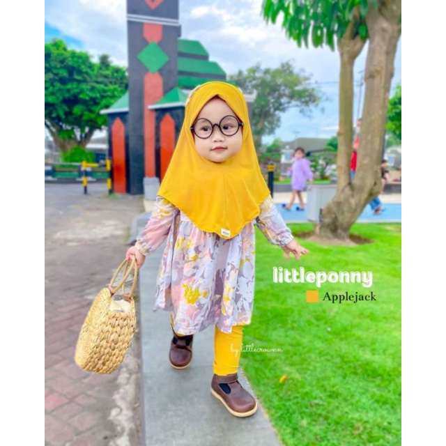 Setelan Anak Set Hijab 3 in 1 Little Ponny