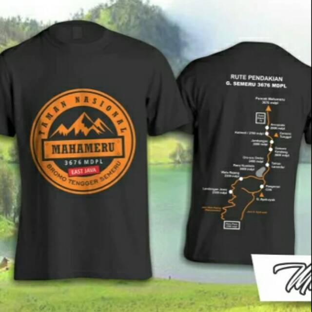 Kaos Baju Pendaki  Gunung Mahameru Puncak Semeru Shopee 