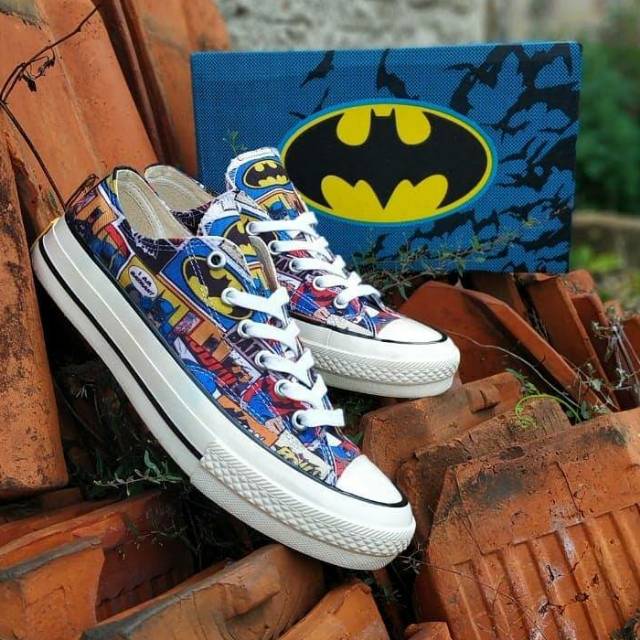 Converse Batman 70's pendek. Sol Glossy. Size 38-43