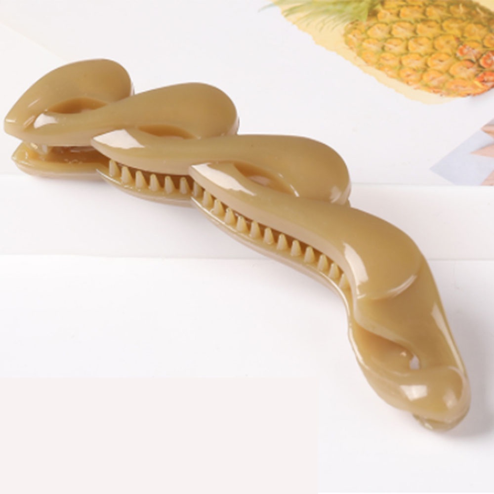 【COD Tangding】6 Colors Acrylic Korean Banana Hair Claw Clip for Women Ponytail Holder Hairpin Headwear