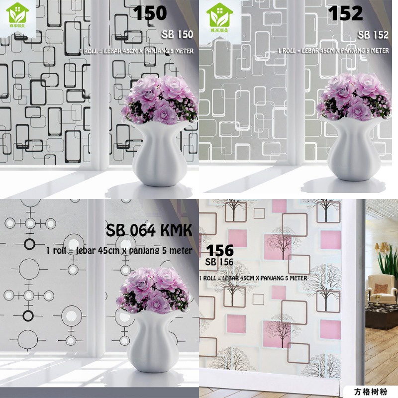 GD SUNBLAST KACA UK 5 METER X 45CM SB STICKER KACA SUNBLAST KACA   STICKER SETIKER WALLPAPER PINTU JENDELA KACA BUAT KAMAR MANDI DEKORASI DECOR DEKOR RUMAH WALPAPER SANBLAST WELPEPER SANBLAS SUNBLAST SUNBLAS LEMARI MOTIF POLOS BUREM BURAM KOTAK DAUN BUNGA