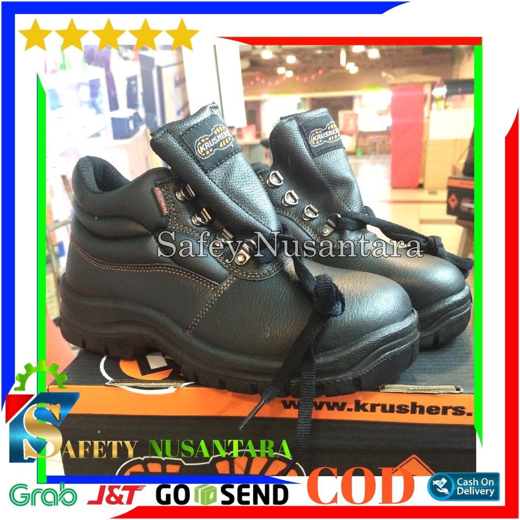 Jual Sepatu Safety Krushers Florida Black Safety Shoes Krusher Florida Hitam Shopee Indonesia