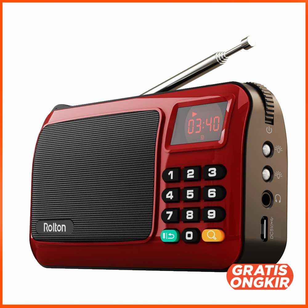 W405 Portable FM Radio Player TF Card - W405