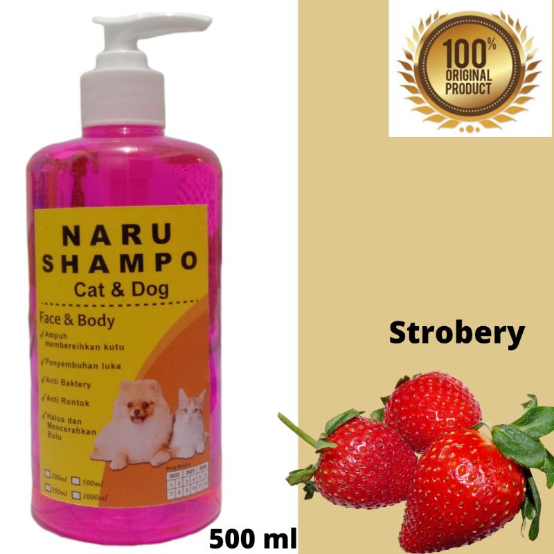 shampoo kucing &amp; anjing anti kutu jamur dan pelembut bulu netto 500 ml