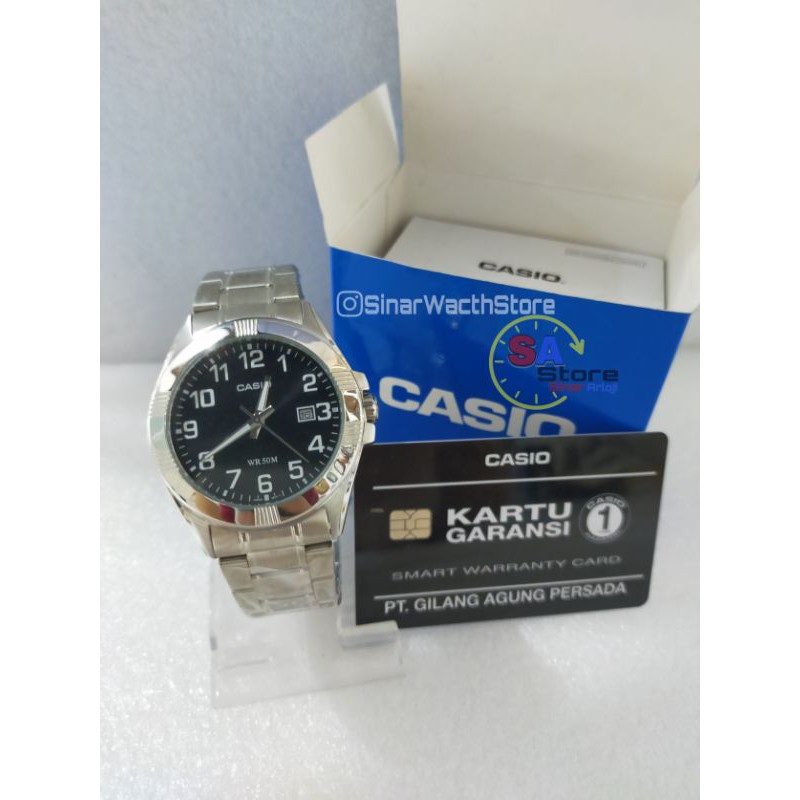 ORIGINAL CASIO MTP-1308 Stainless Steels Water Resistant Garansi resmi 1 tahun / CASIO MTP - 1308