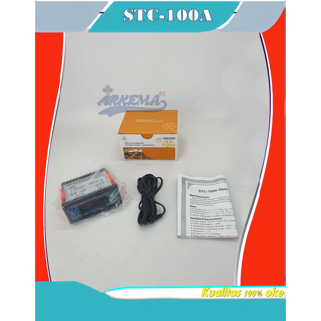 THERMOSTAT STC-100A | TEMPERATURE CONTROL DIGITGAL STC100 A | PENGATUR SUHU COOL STORAGE ELITEC