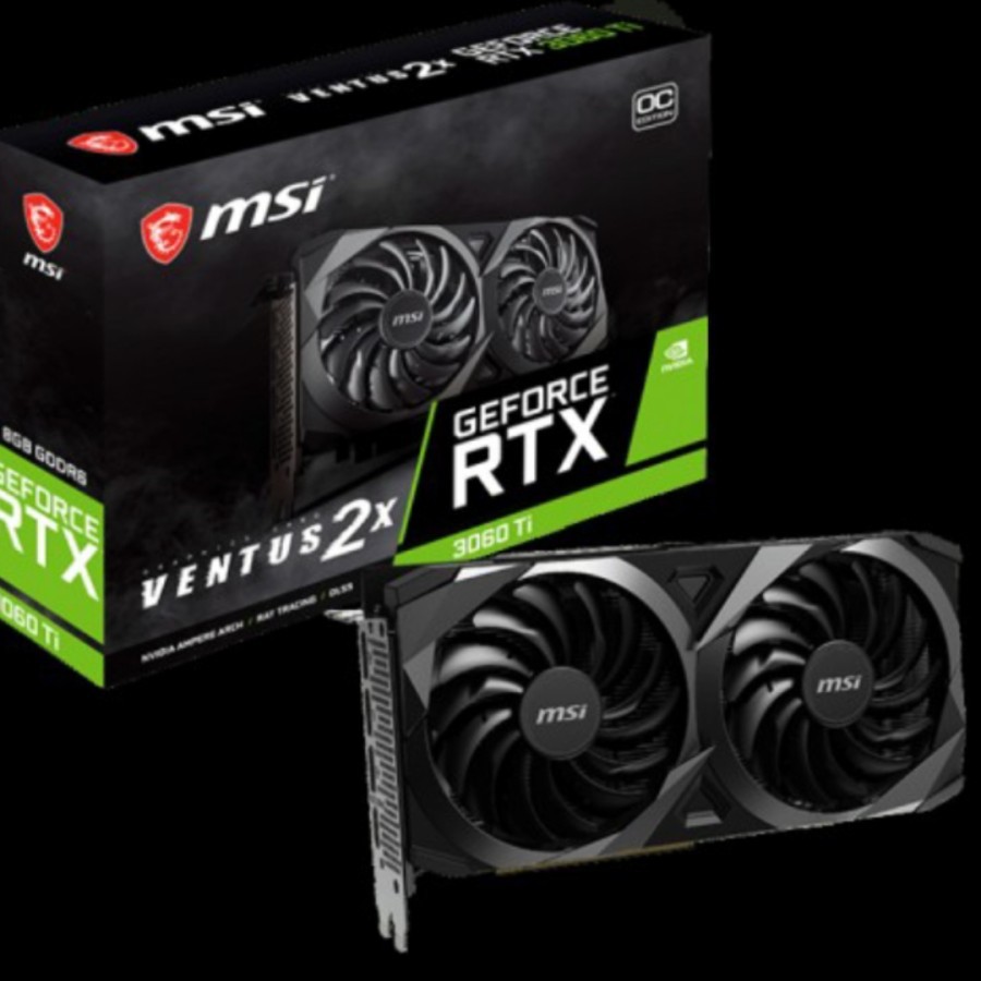 Vga MSI RTX 3060 TI Ventus OC 2x 8GB - MSI Vga Geforce RTX 3060TI Ventus OC 8GB 2X