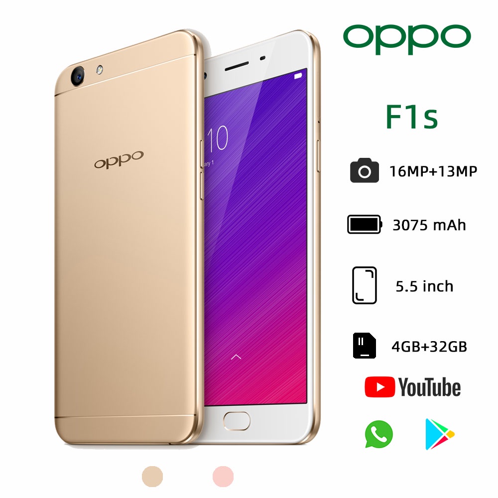 HP OPPO F1S RAM 4/64GB  New Water Dripping Screen 4G LTE Smartphone - Garansi 1 Tahun-case