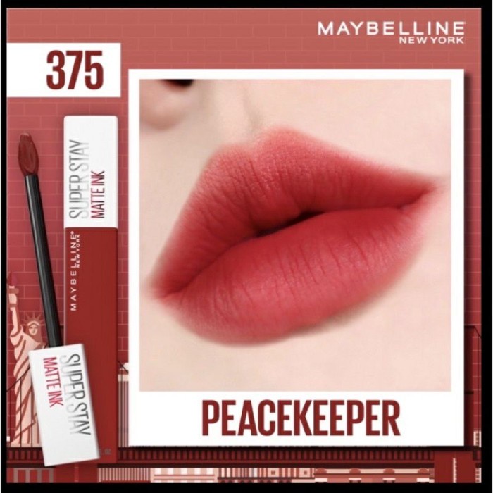 MAYBELLINE Superstay Matte Ink PEACEKEEPER-375 Lip Cream Make Up