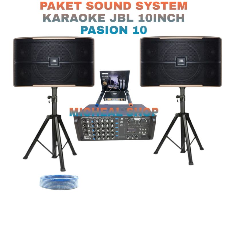 PAKET KARAOKE JBL PASION 10 ORIGINAL 10INCH KARAOKE +AMPLIFIER BLUETOOTH
