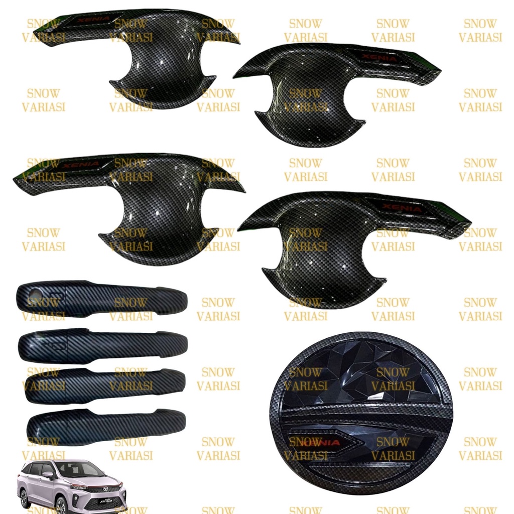 Paket Outer Handle Tank Cover All New Xenia GR Sport 2022 Up Carbon