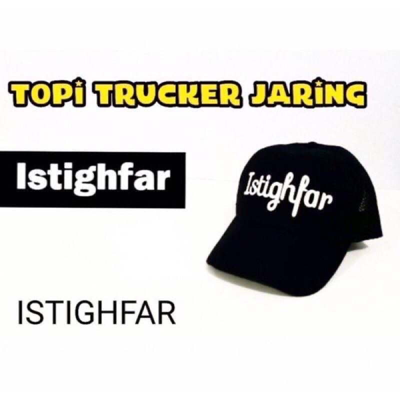 COD TERLARIS Topi Trucker Custom Istighfar