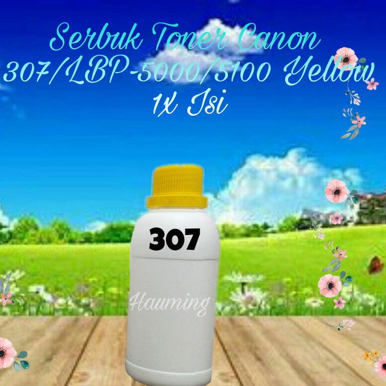 Serbuk Toner Canon CRG-107 307 707 CRG307 CRG707 LBP-5000 5100 LBP5000 LBP5100 Yellow