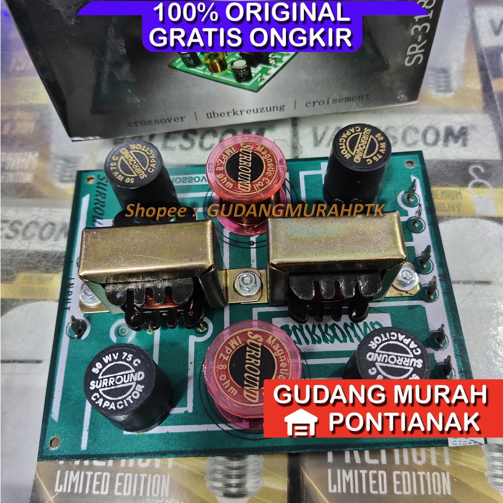 Crossover kit speaker pasif 3way Suround SR-318