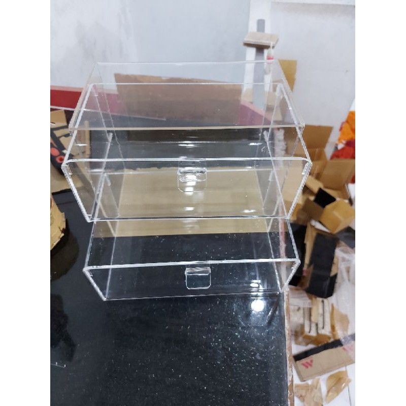 acrylic box 2 drawer