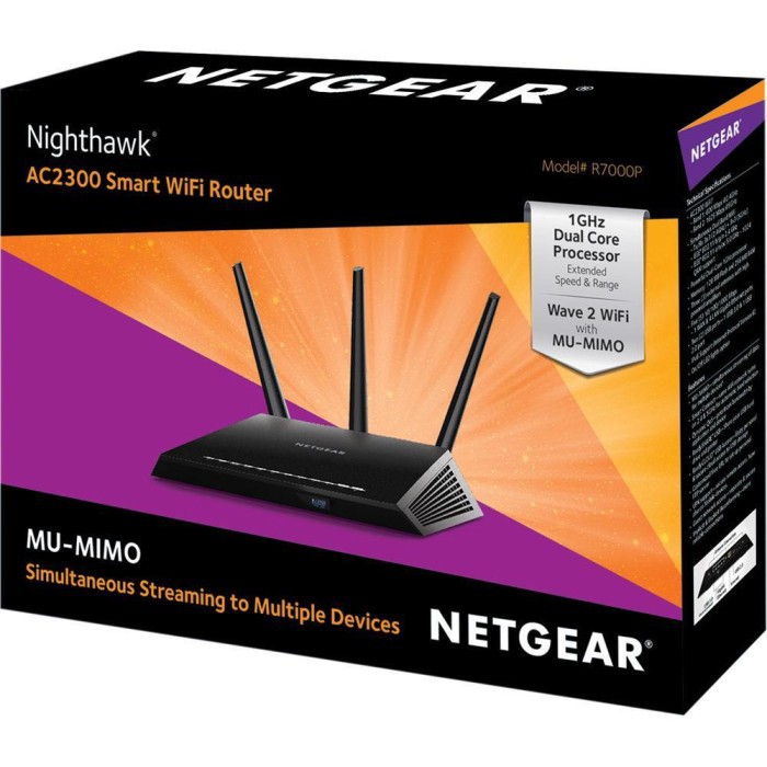 NETGEAR R7000P NIGHTHAWK SMART WIFI WIRELESS ROUTER AC2300