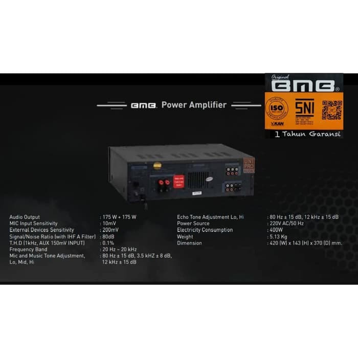 Amplifier BMB DA 2000 PRO Ampli Da2000Pro Da 2000Pro