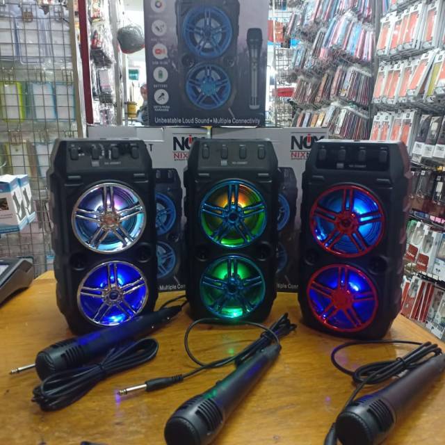 Speaker bluetooth kts-1062U/NX-2S88BT+ free mic buat karaoke