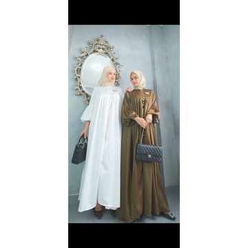 Gamis kekinian lengan balon premium