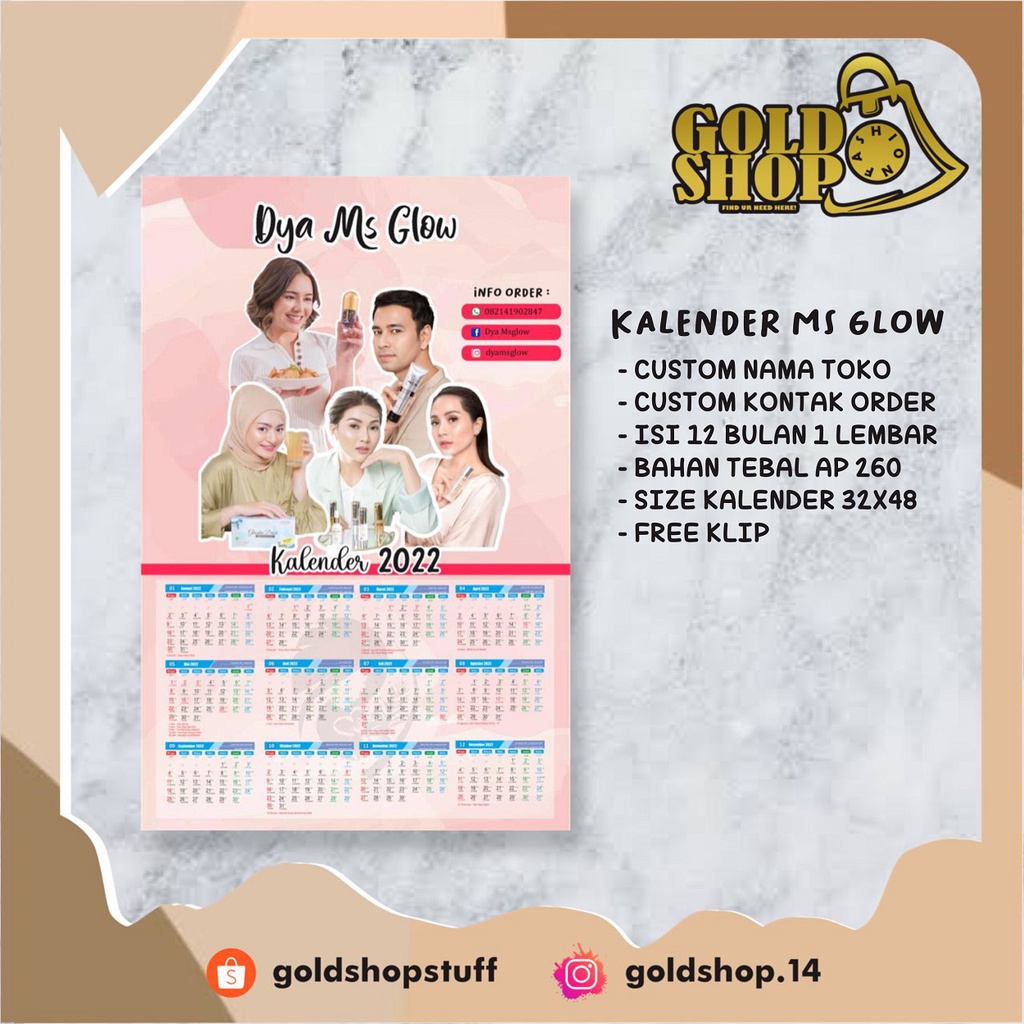 

KALENDER CUSTOM MS GLOW 2022