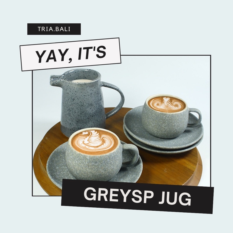 Jug grey speckle / jug milk / jug water
