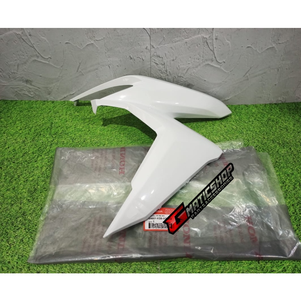 64601K59A70ZQ / Cover L FR White / Sayap Kiri Vario 125 LED NEW Putih Original Honda Genuine Part