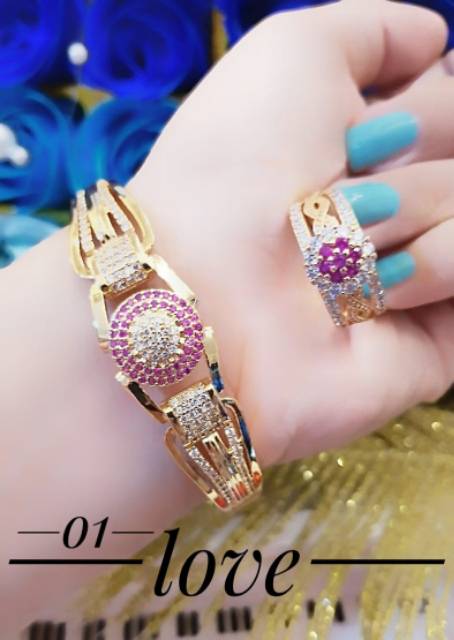 Xuping set perhiasan lapis emas 24k 2248k