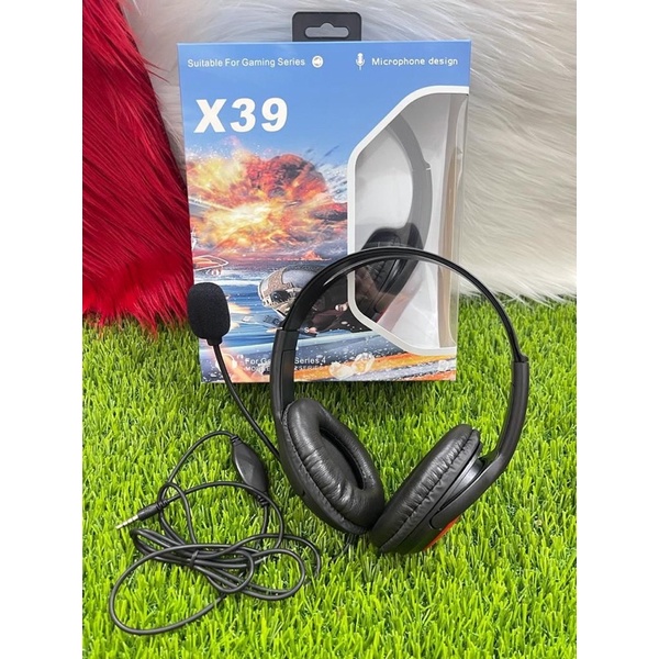 Headphone Gaming Bando X33,X35,X37 Game Mobile Built in Microphone