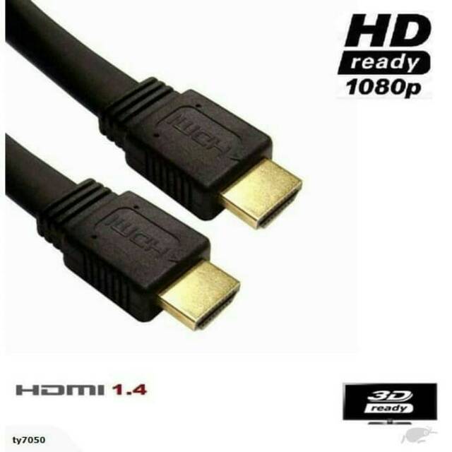 (COD) KABEL FLAT HDTV 1080P 3 METER UNTUK PS3 LAPTOP KE TV LED PROYEKTOR INFOCUS 3M