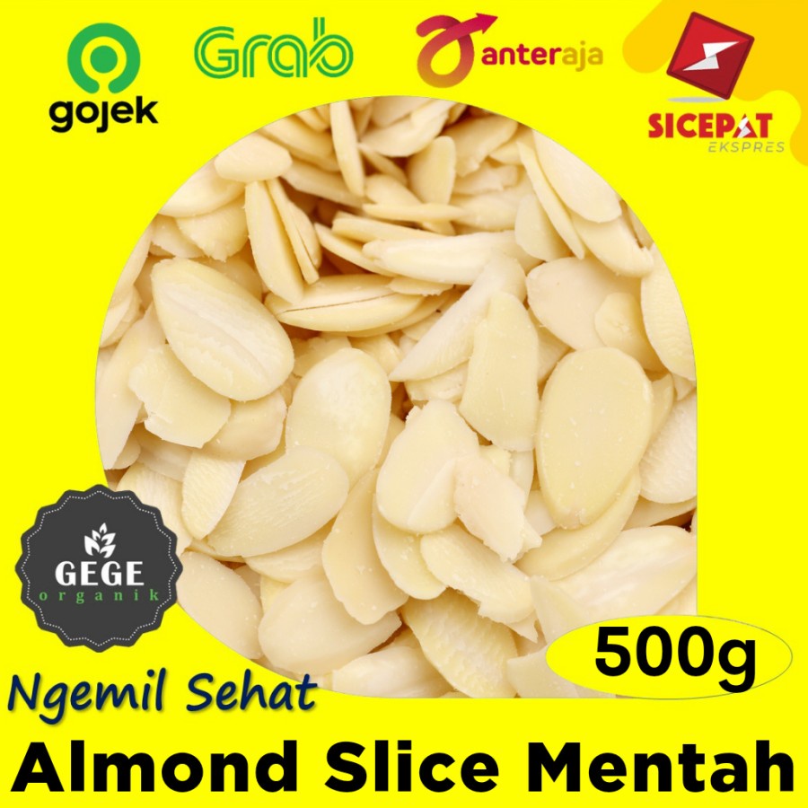 

500gr Kacang Almond Mentah Slice