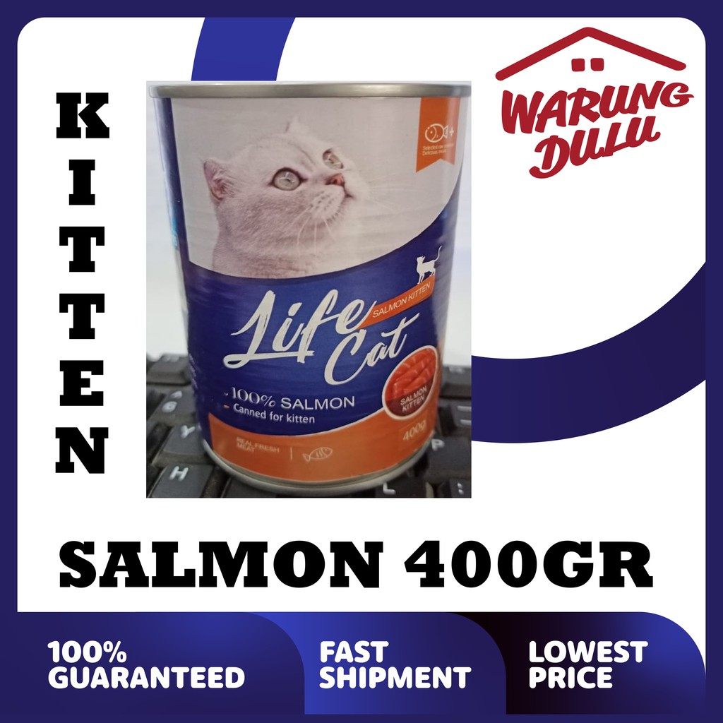 LIFE CAT KITTEN SALMON 400GR