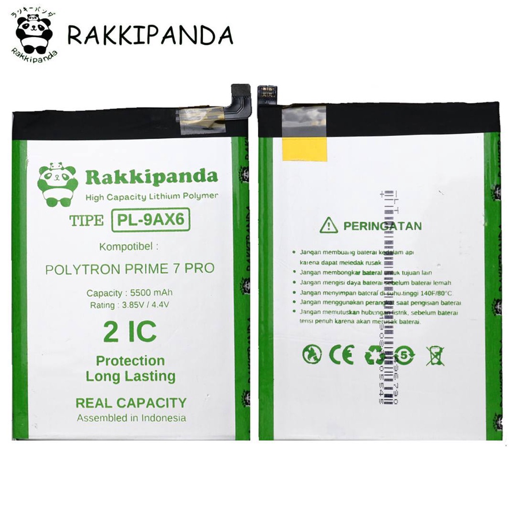 (R/K)- RakkiPanda - PL-9AX6 PL9AX6 PL 9AX6 Polytron Prime 7 Pro Batre Batrai Baterai