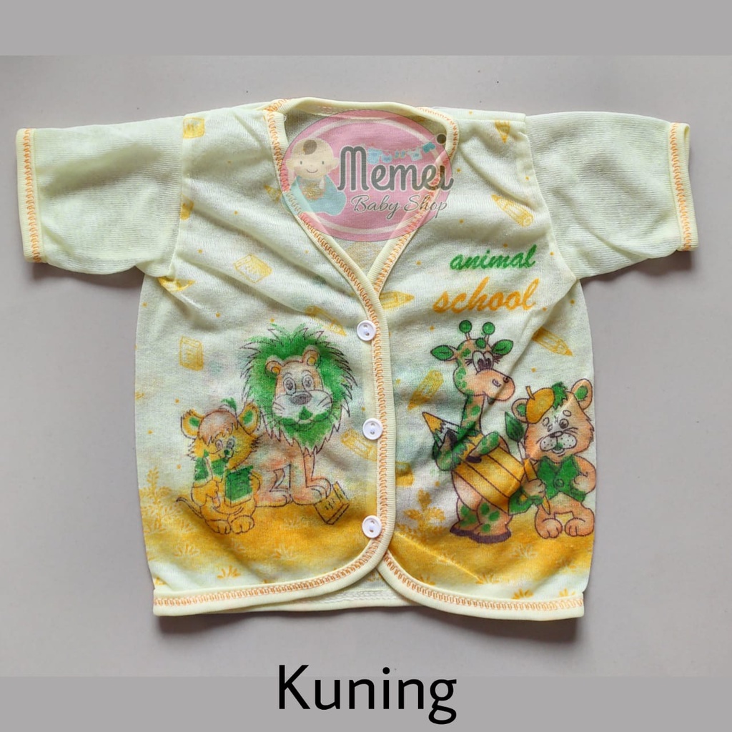 1 LUSIN (12 pcs) Baju bayi pendek WARNA grosir TERMURAH