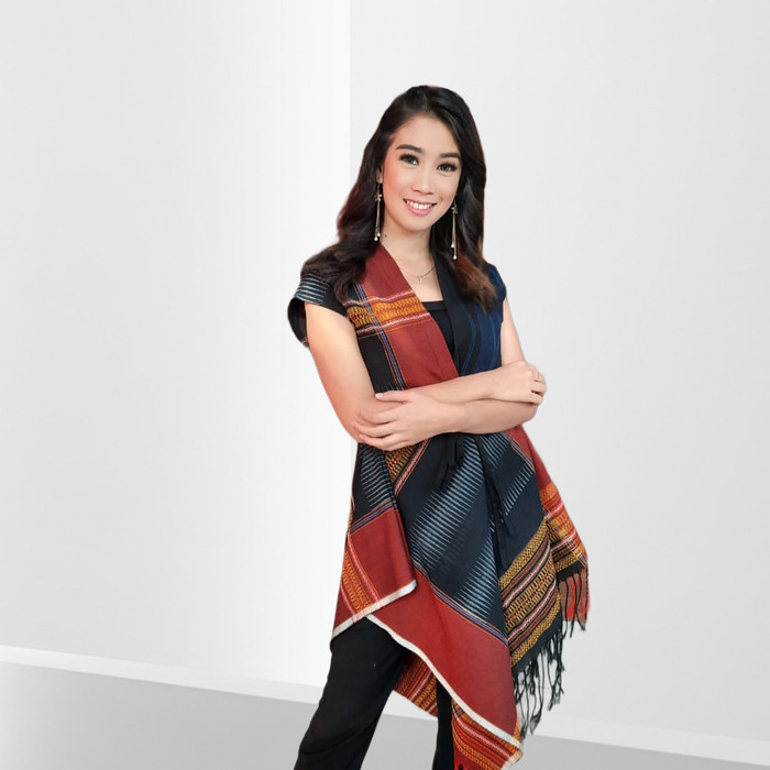 Dress Wanita Etnik Tenun Ulos Batak Bintang Maratur