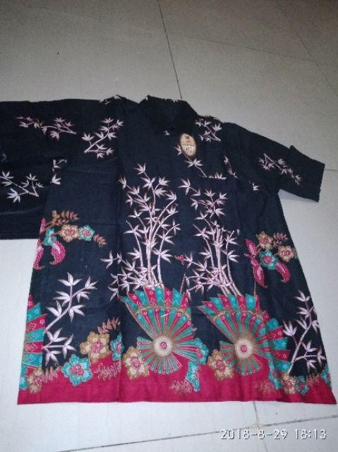 Couple Batik Kipas Seragam Atasan Kantor
