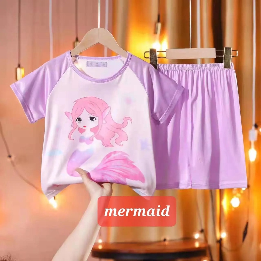 SETELAN SANTAI ANAK CEWEK COWOK BAJU TIDUR IMPOR MOTIF LUCU ADEM NYAMAN