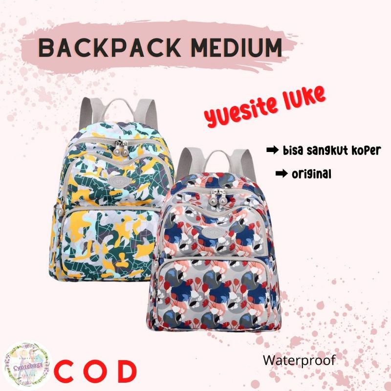 Backpack tas ransel wanita yuesite luke medium