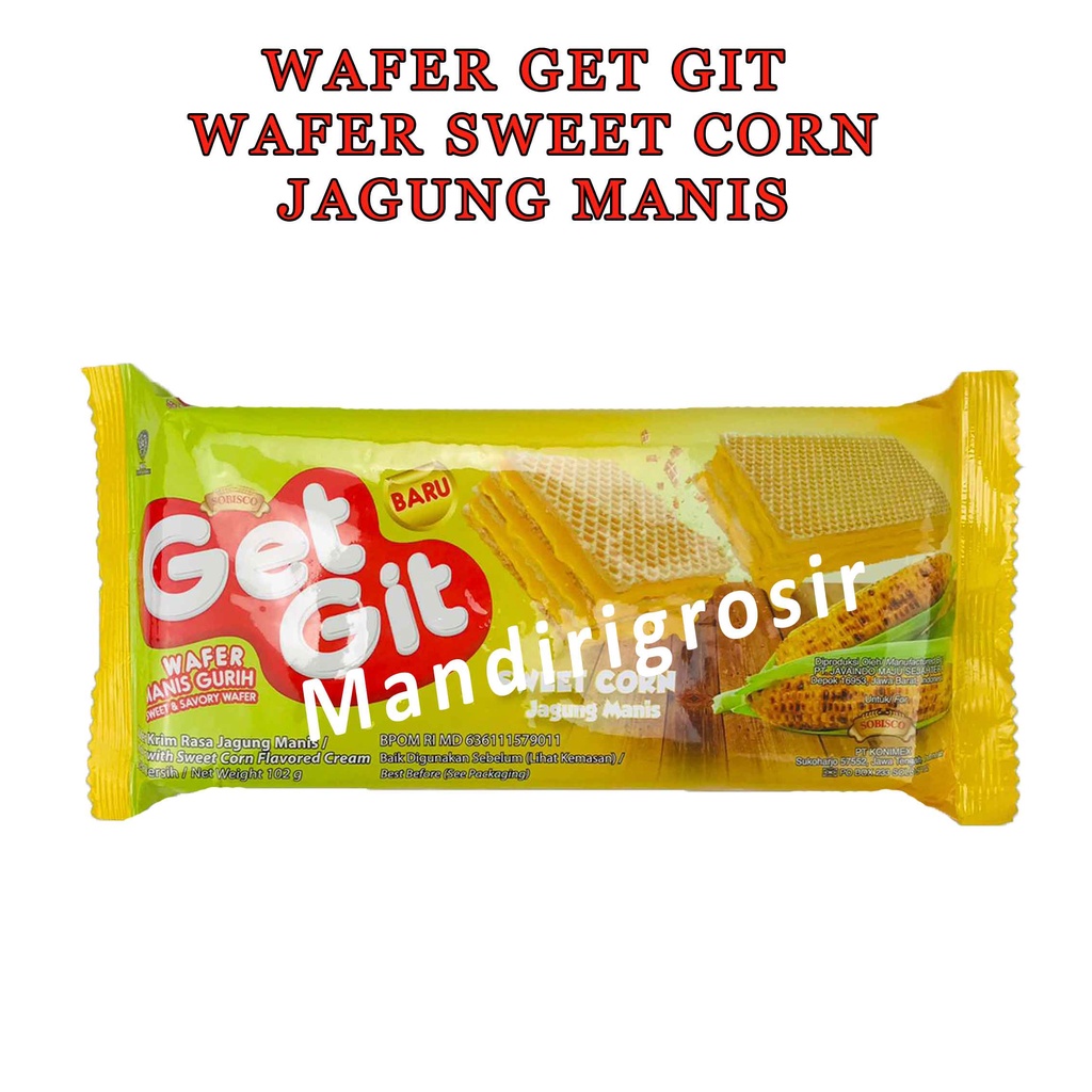 Wafer Sweet Corn * Wafer Get Git * Rasa Jagung Manis * Wafer Renyah