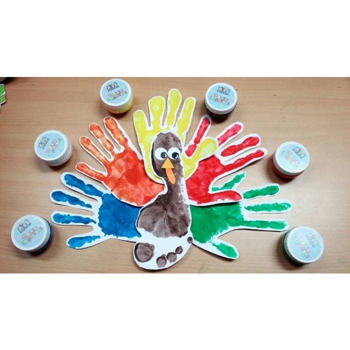 

air-cat- atk537pm 500ml washable finger paint paintmate cat air jari anak tk sd - biru -cat-air.