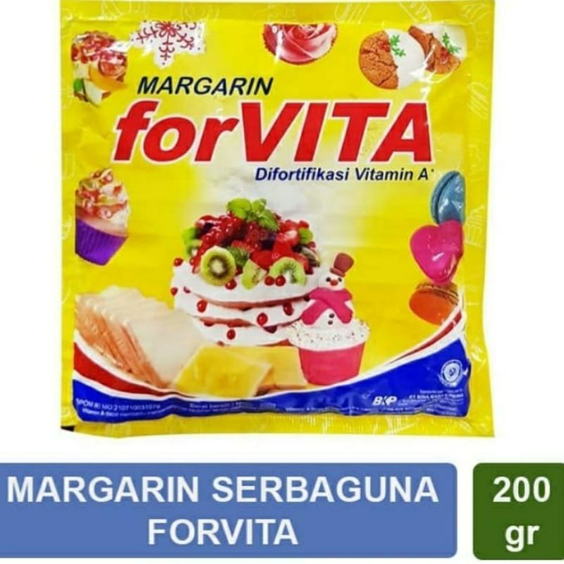 

forvita margarin mentega 200gr